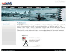 Tablet Screenshot of metshieldcorporation.com